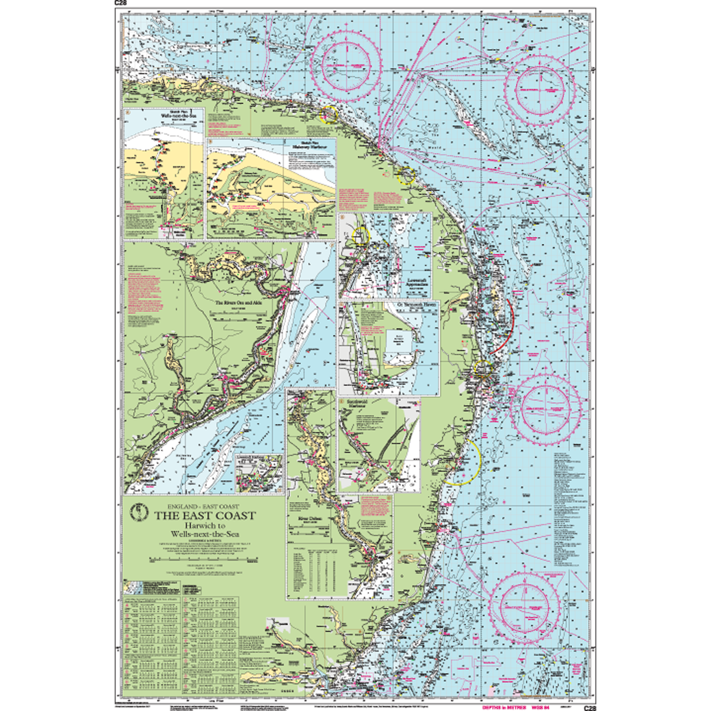 IMRAY C28 THE EAST COAST - HARWICH TO WELLS (YOT0350)
