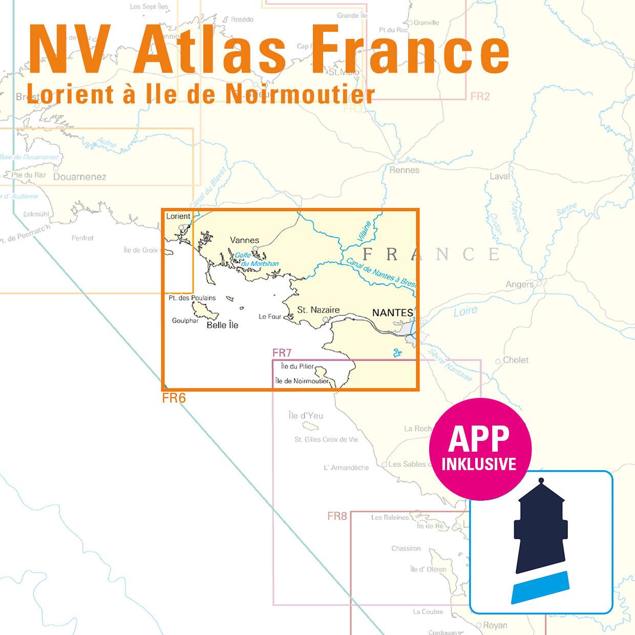 NV Atlas France - FR6 - Lorient à Île de Noirmoutier - Nantes