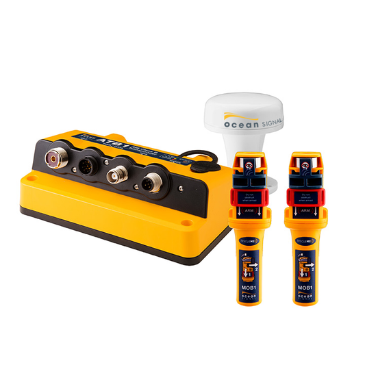 Ocean Signal 1x ATB1 incl GPS antenne met 2x MOB1 persoonlijke bakens