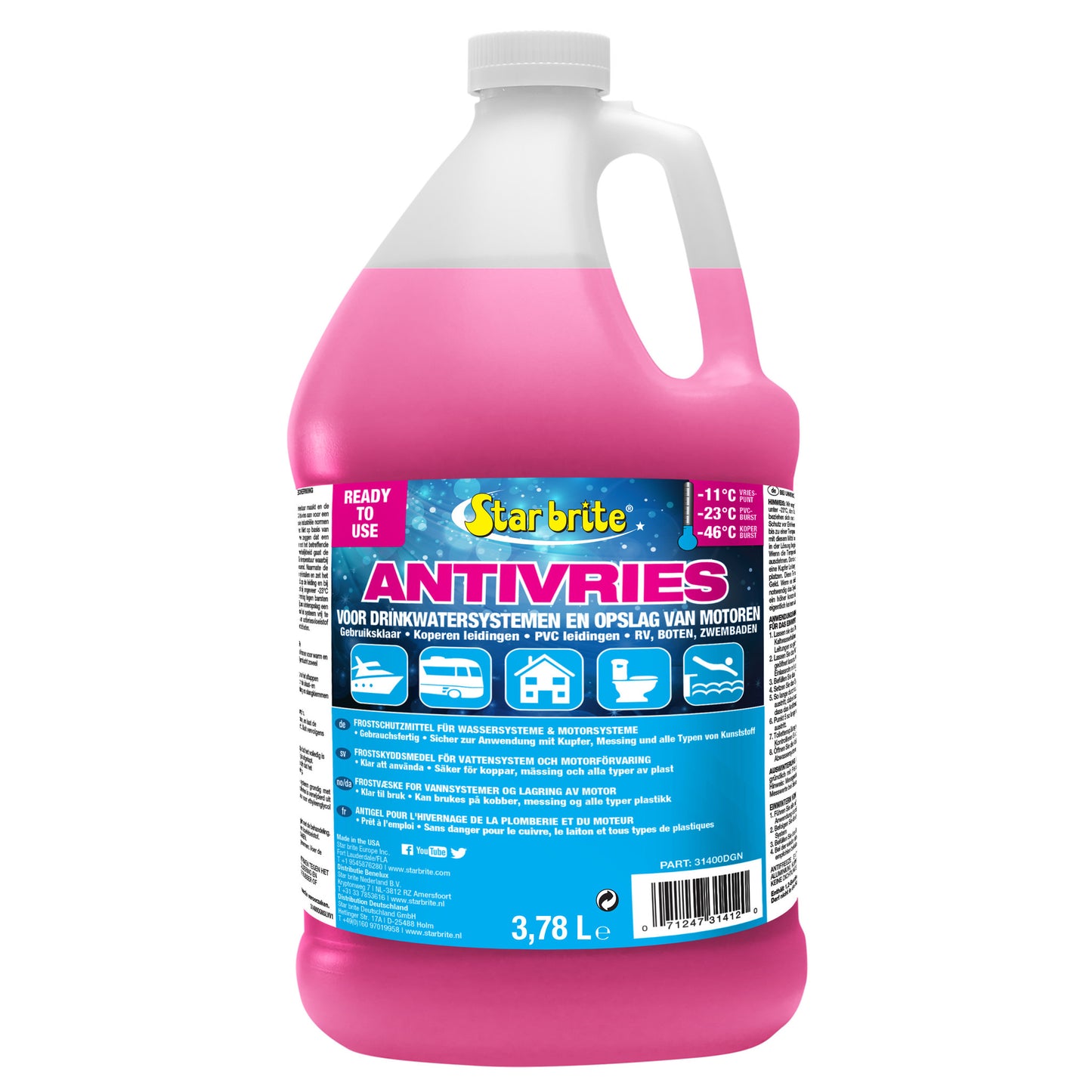 ANTIVRIES ROZE  STAR BRITE - 3.78 LITER / -46∞C