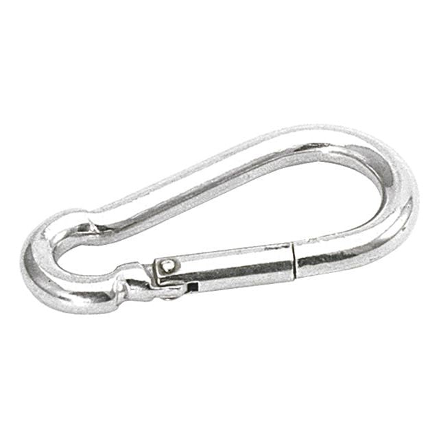 Karabijnhaak met knik 70mm